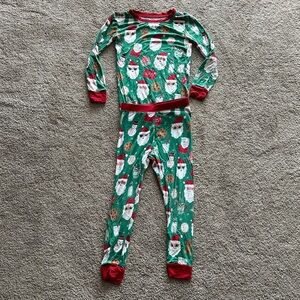 Little Sleepies Santa Print Holiday Pajama Set